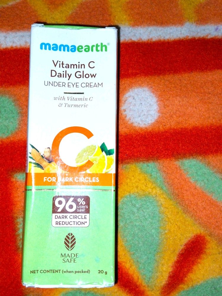 Mamaearth Under Eye Cream - Vitamin C.