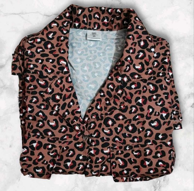 SSS Animal Print Oversized Shirt