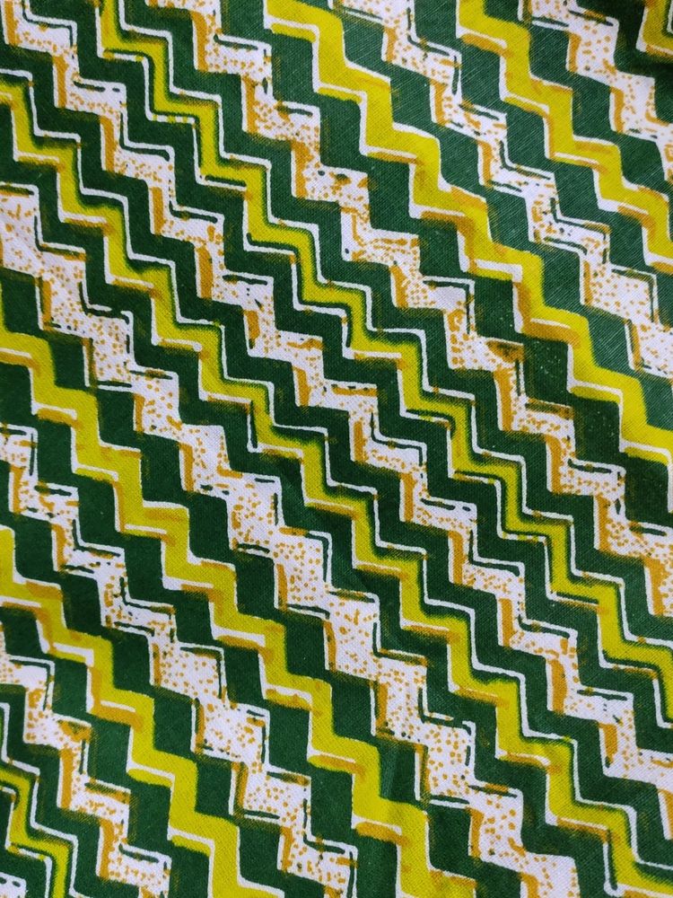 Pure Cotton Fabric Chevron Pattern