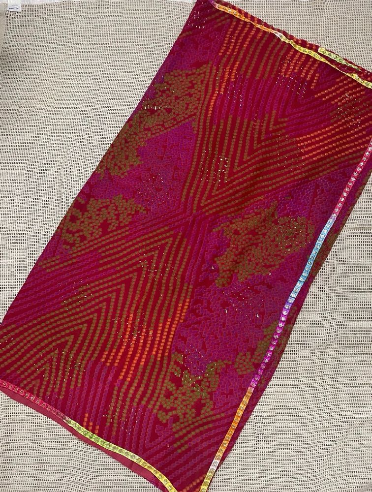 Mixed Colour Bandhani Saree