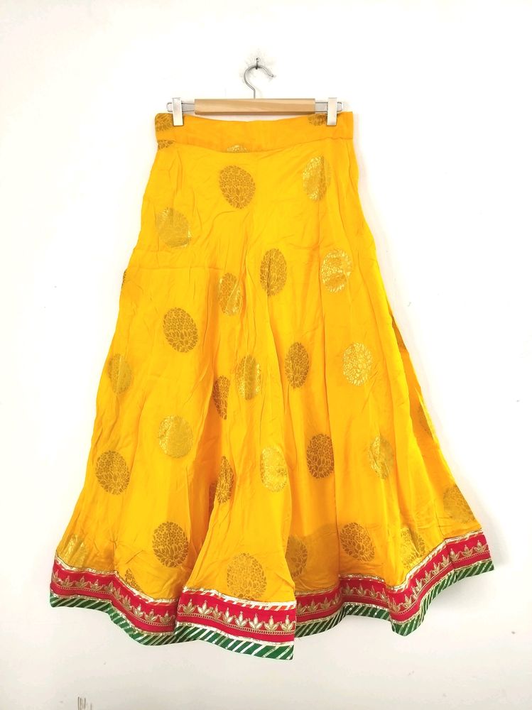 Yellow Ethnic Skirt ( Women)