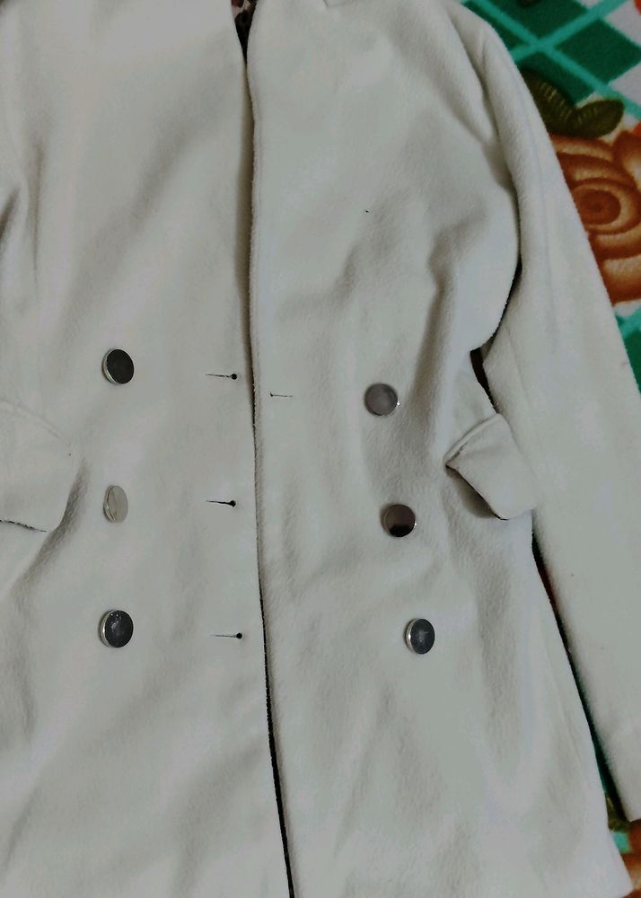 Cream Colour Blazer| Length= 28