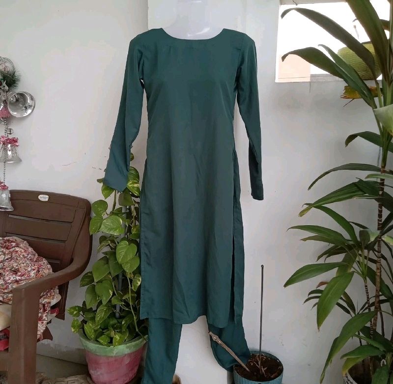 Green Kurta Set