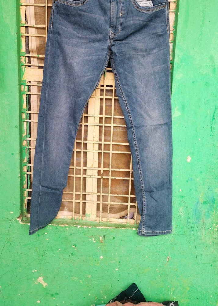 Girls Jeans Cloth Is Stretchebal