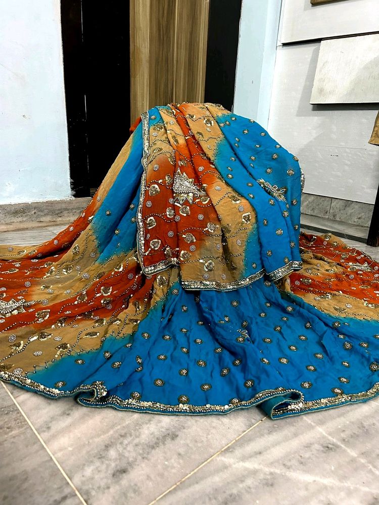 HANDICRAFT RAJPUTI BANDHANI SAREE