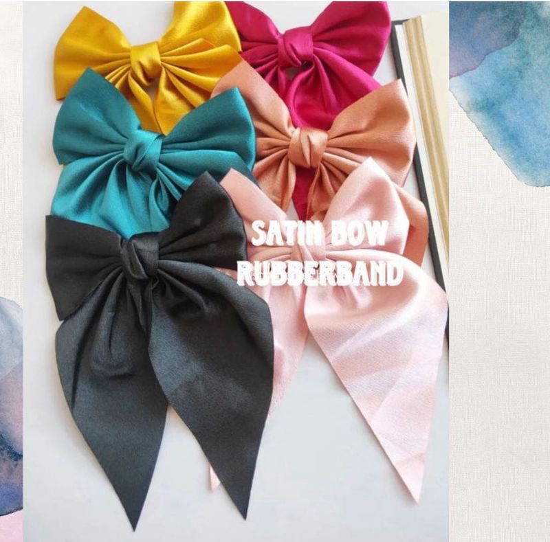 Satin Bow Clip