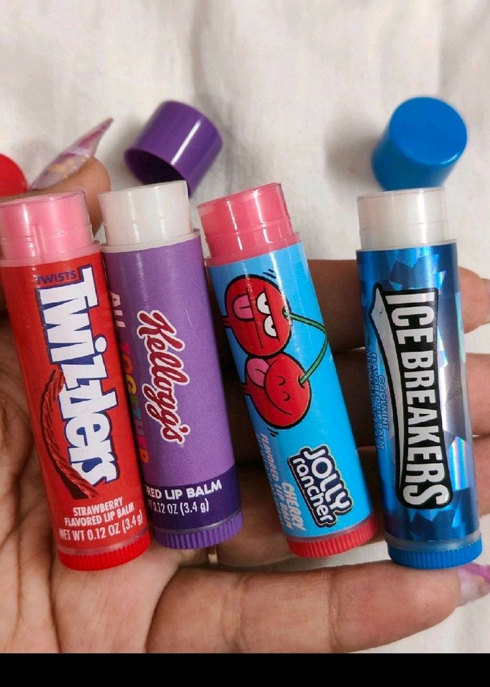 4 Flavoured Lip Balms From US 😍❤