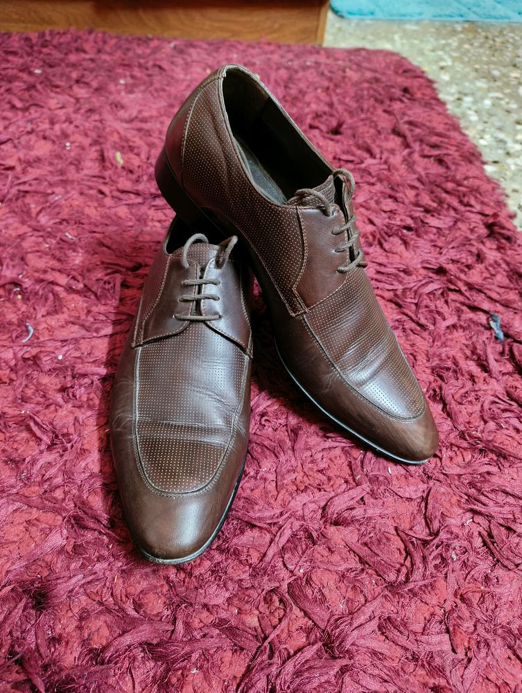 Authentic "Paul Jourdan" Oxford Tanbrown Shoes