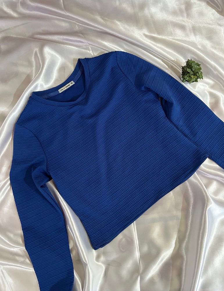 Blue Full Sleeve Top