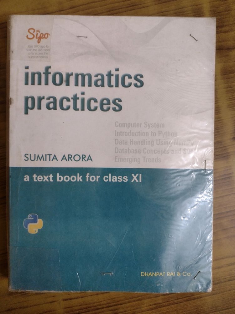 Informatics Practices - Sumita Arora - Class 11