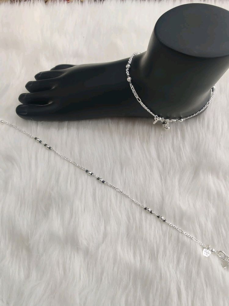 Pure Silver Anklet For Women Nd Girls