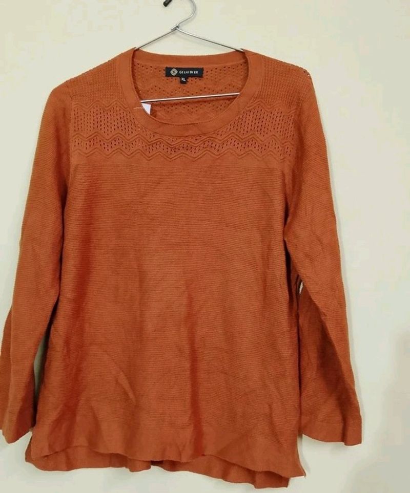 Rust Woolen Top