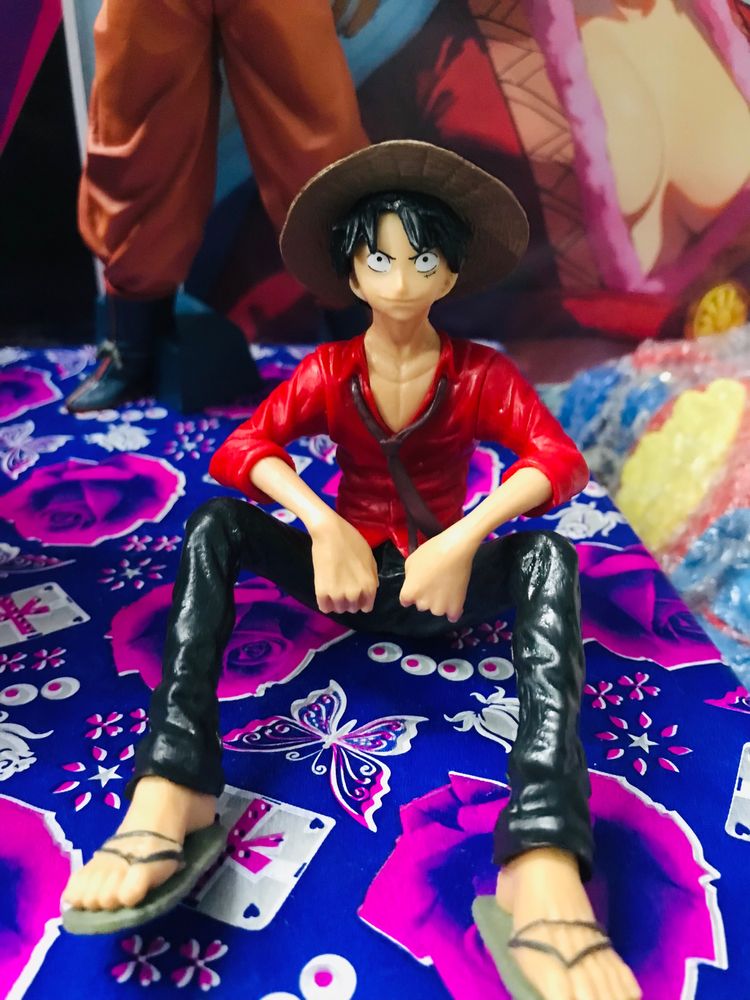 Sitting Luffy Action Figure 15 Cm