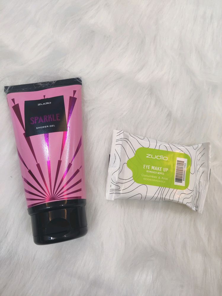 Zudio Body Wash + Eye make-up Remover Wipes