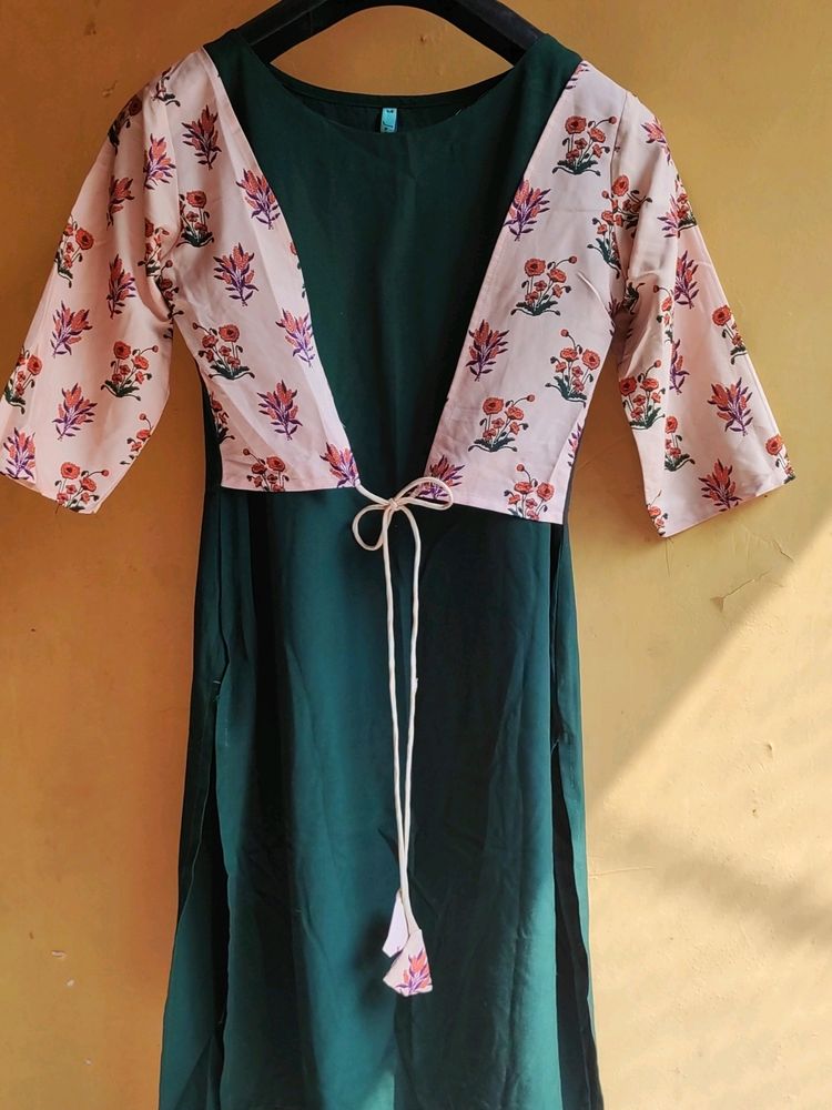 Green College Wear Kurti