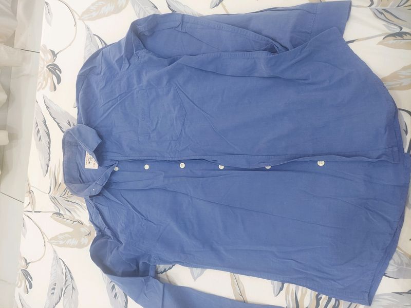 Blue Cotton Shirt