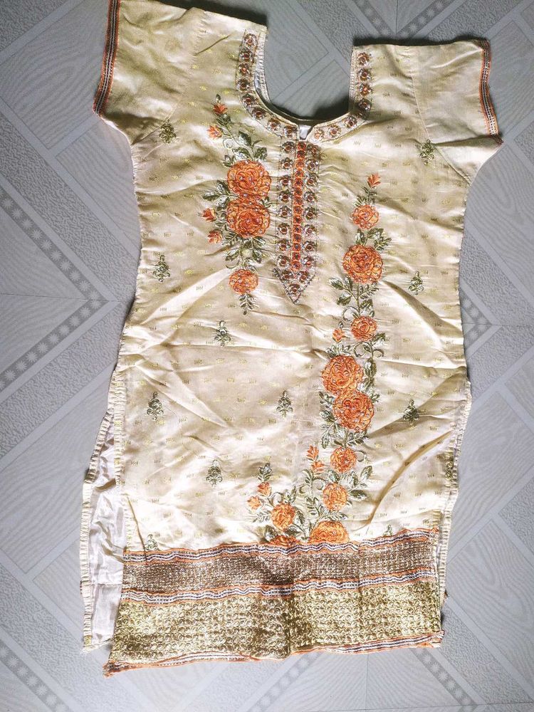 Silk Chudidar Top