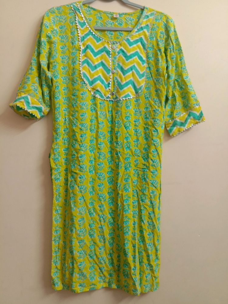 Cotton Regular Wear Kurta (woman)