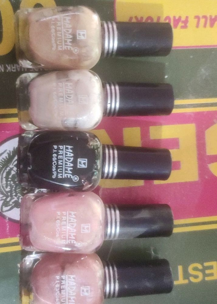 5 Pcs Nail Polish