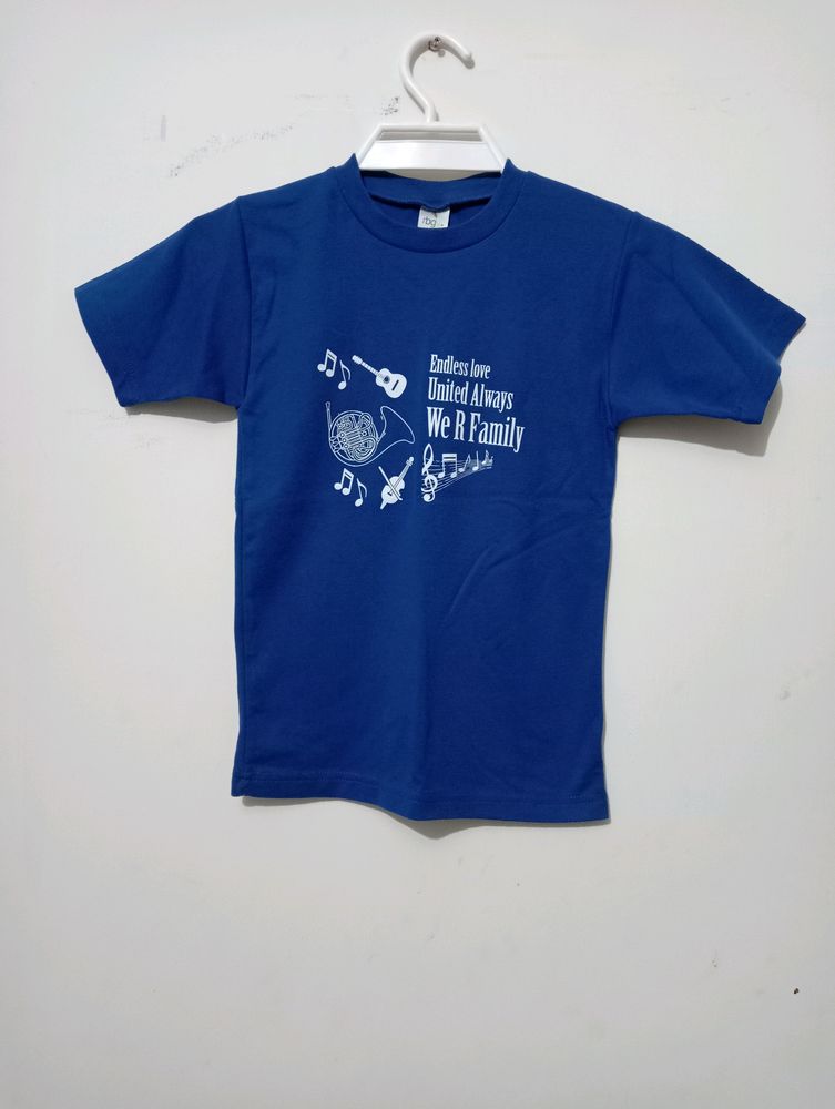 Girls Blue T- Shirt For 4-6 Year Girl