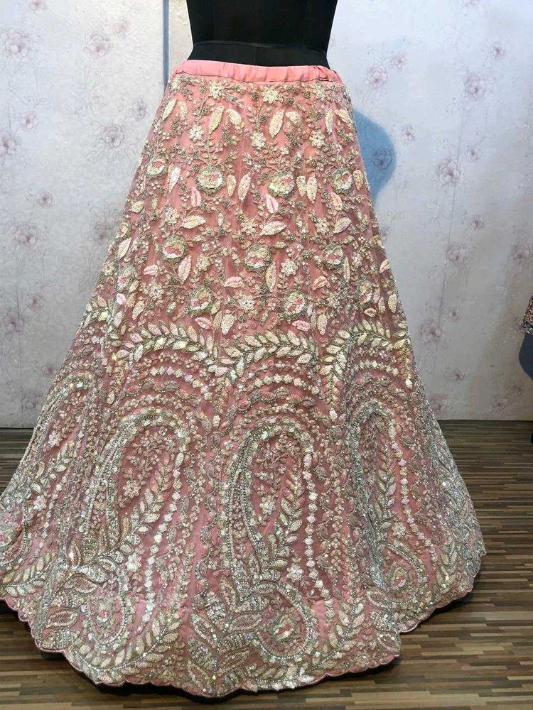 Engagement Peach  Lehenga Choli