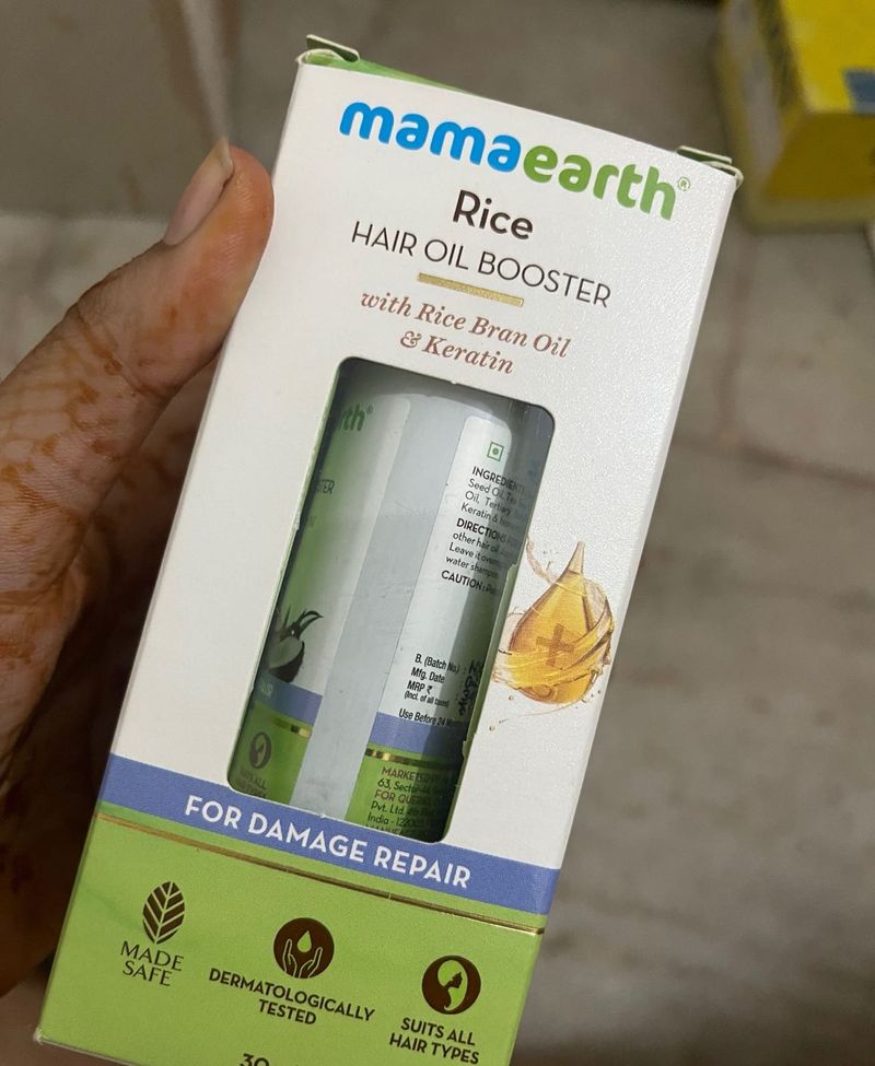 Mamaearth Rice Hair Oil Booster