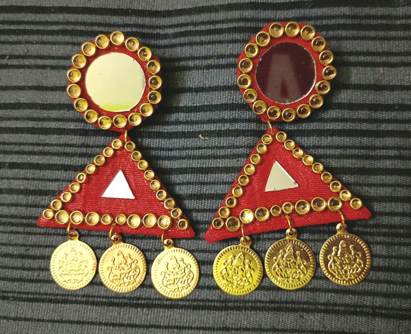 Mahalaxmi Coin Earrings