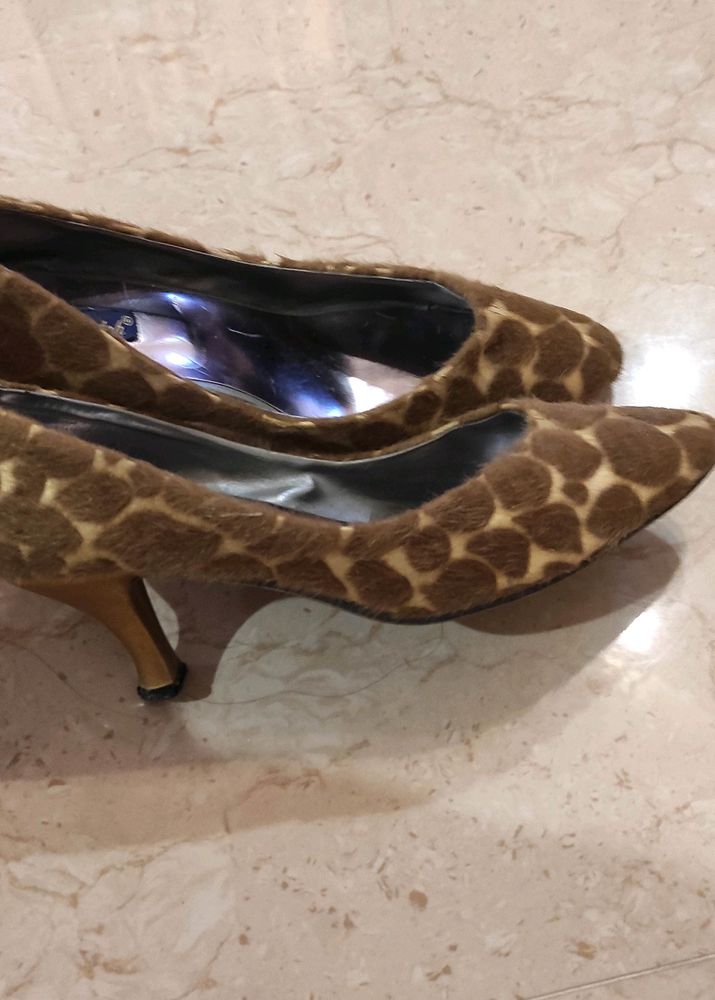 Sketch Leopard Print Kitten Heels