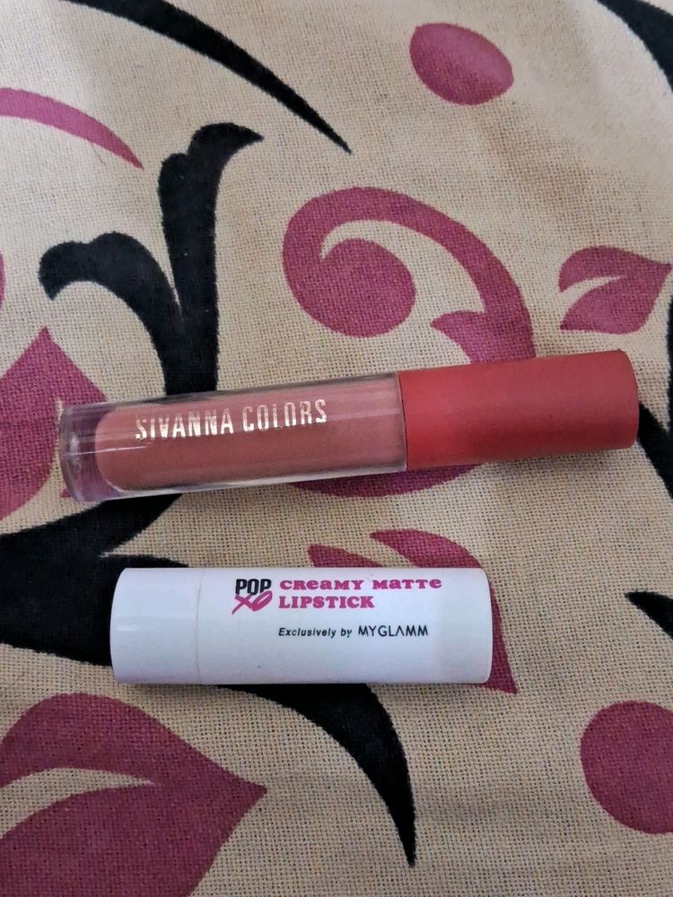 Sivanna Colors And Myglamm Pop Lipstick