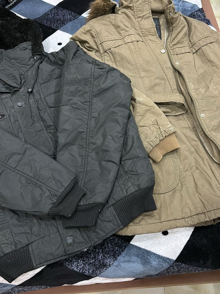 Two Jackets Black And Light Brown