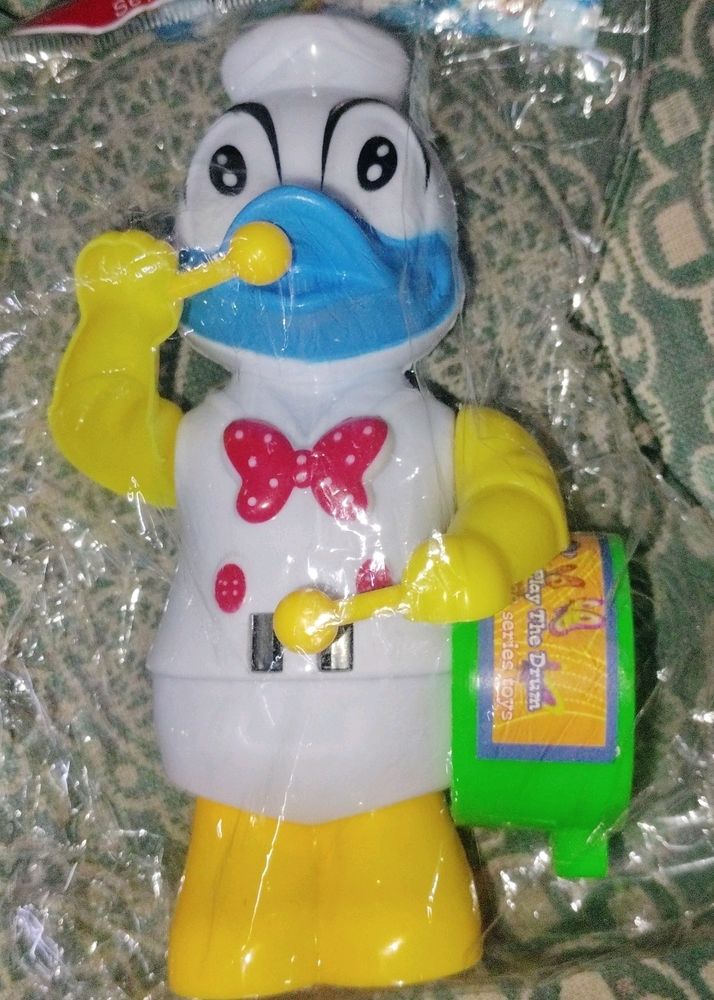 Toy Donald Duck with a Drum