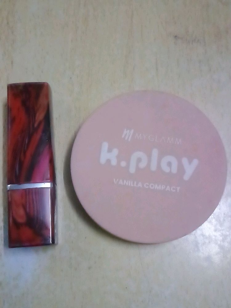 Kplay Compact With Cimeo Lipstick