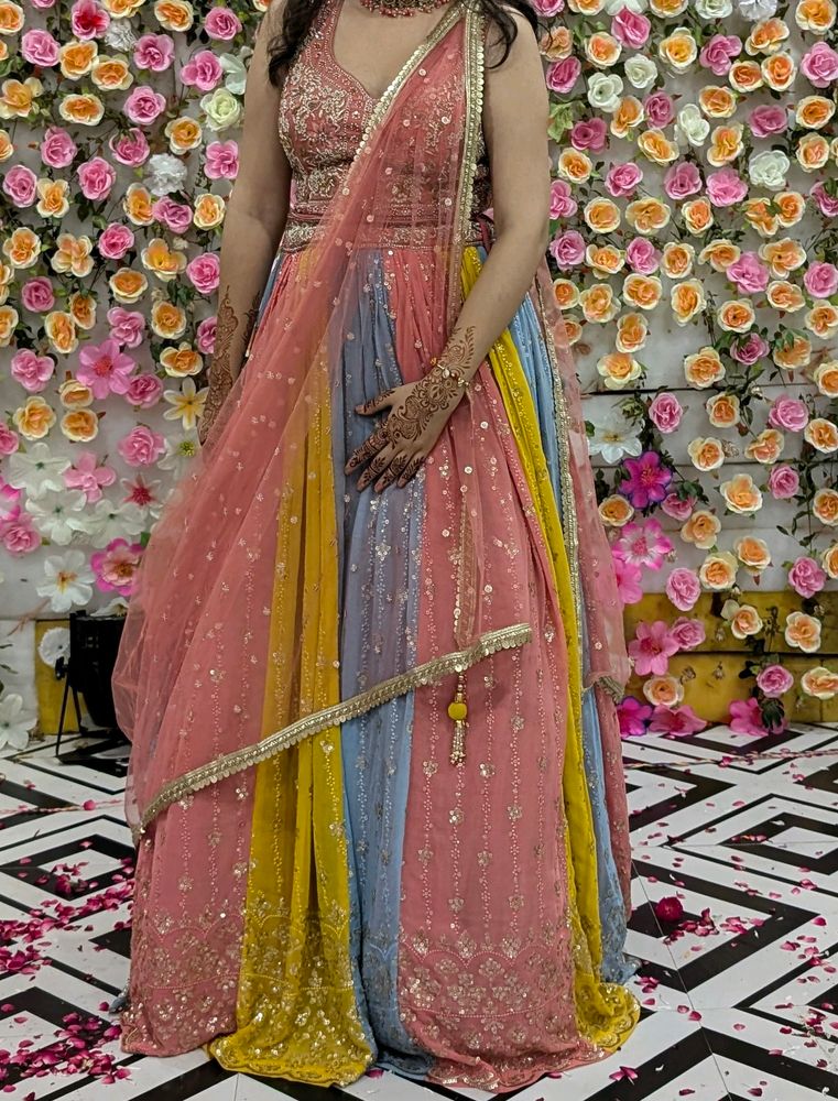 Multi Color Designer Lehenga