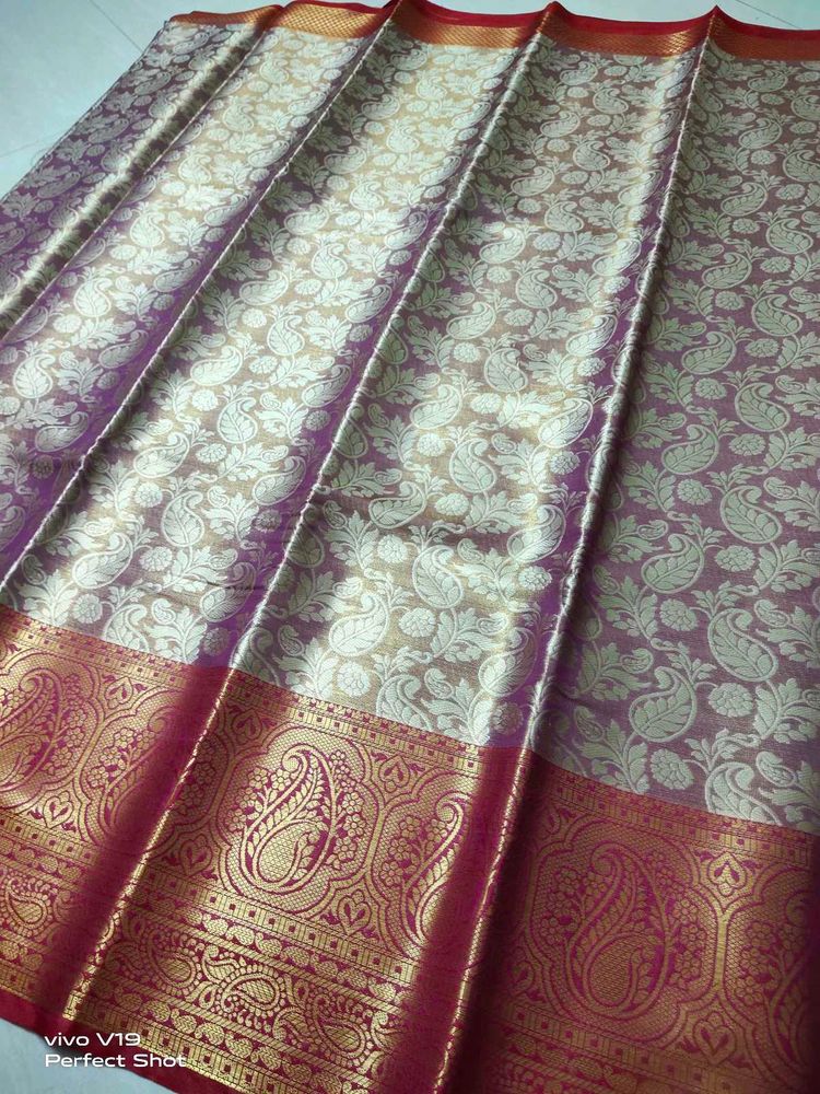 Dual Shade Tissue Silk Saree