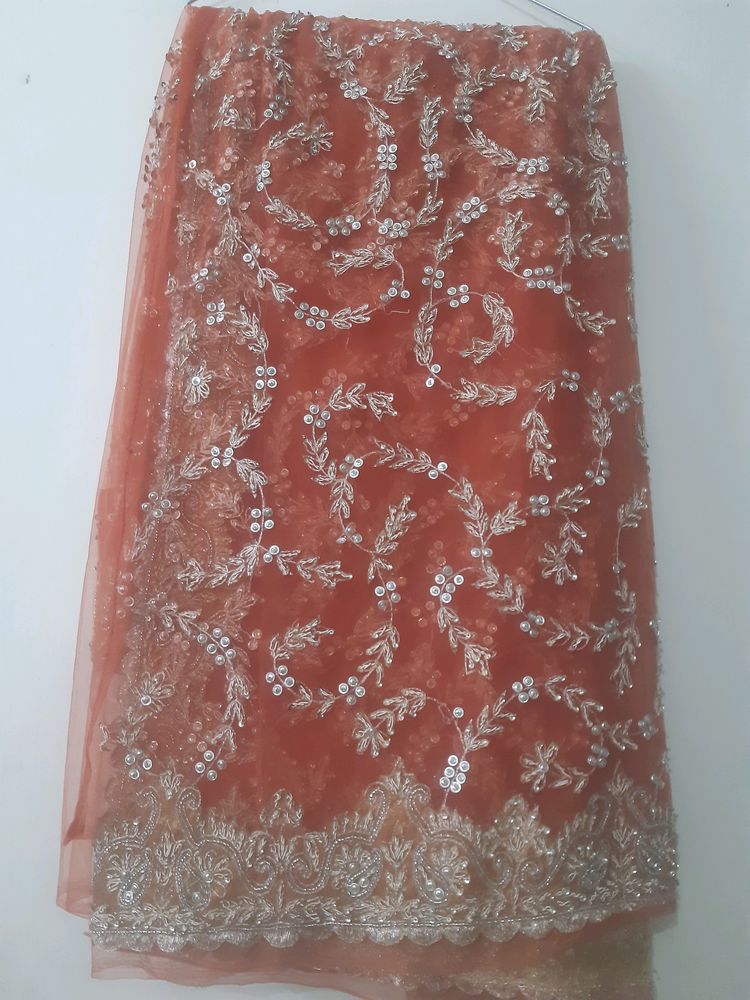 Beautiful Net Embroidery Saree