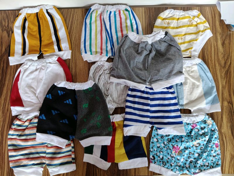Baby Cotton Shorts Total 12 pcs