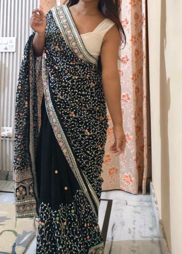 Heavy Embroidery Saree