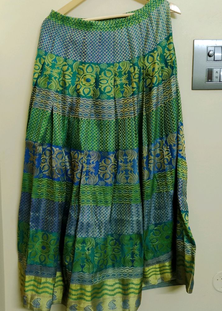 Ethnic Pattu Skirt