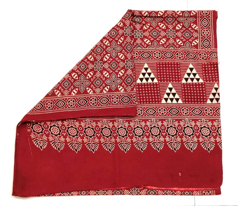 New Pure Cotton Ajrakh Dupatta Stole