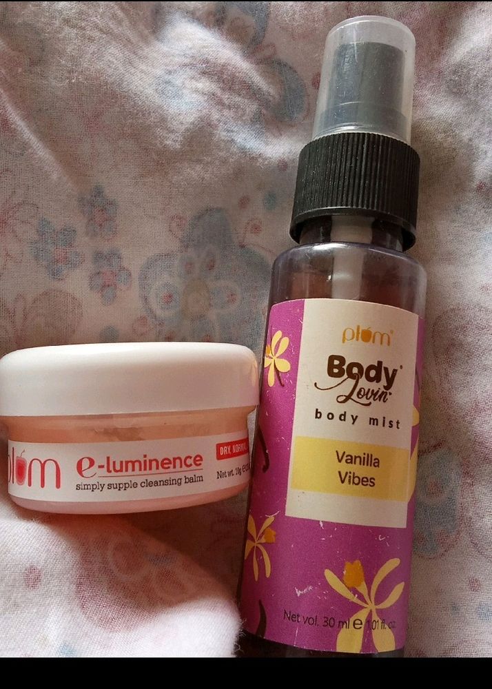 Combo cleansing balm and vanilla mist