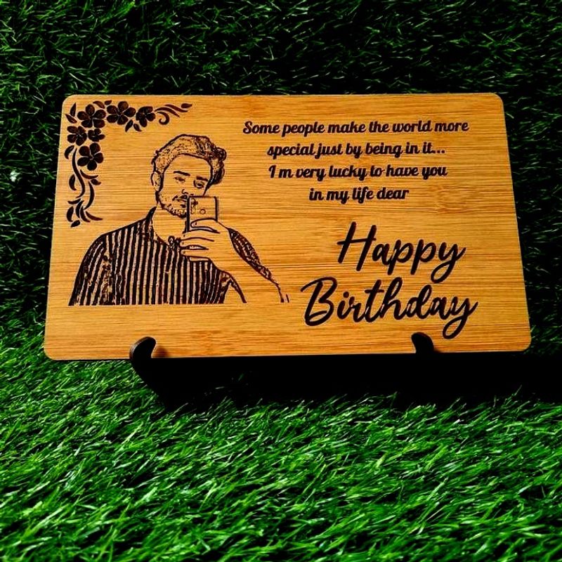 ♥customized Photo  Or Text Engraving MDF