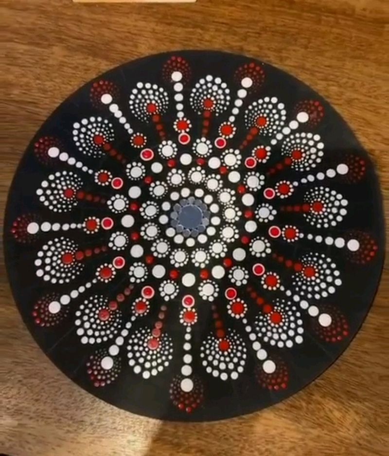 Mandala Art With Mirror Work