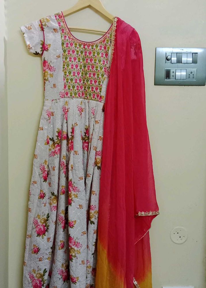 New Frock With Dupatta