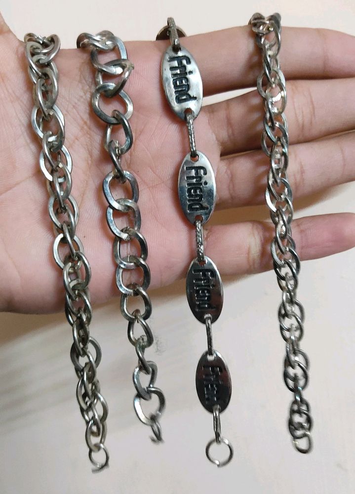 (Set of 7) Hand chain bracelets