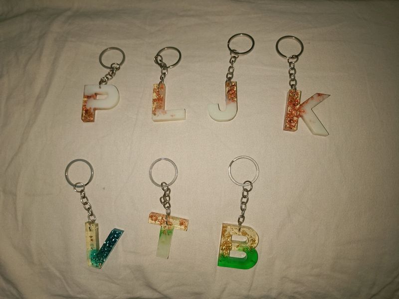 Resin Keychains Each 80 Rs