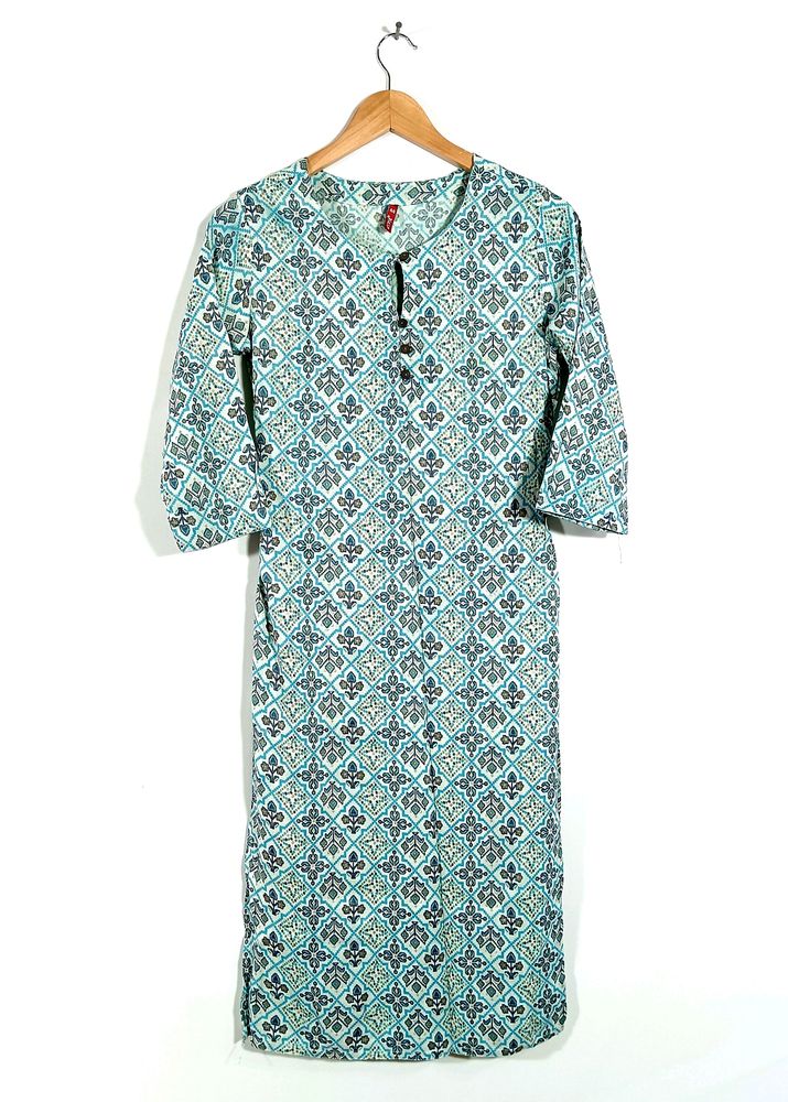 Price Drop 🌸💥Offwhite & Blue Kurta (Women)