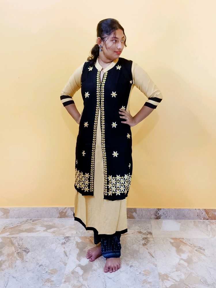 kurti with Jacket Style Dress