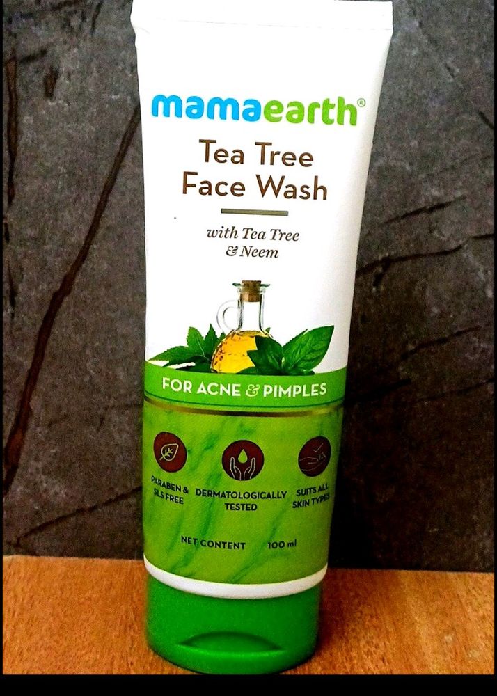 Mama Earth Tee Tree Face Wash New No Coin