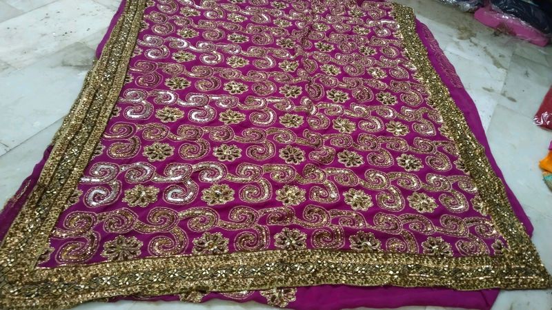 Chamki Heavy Work Saree