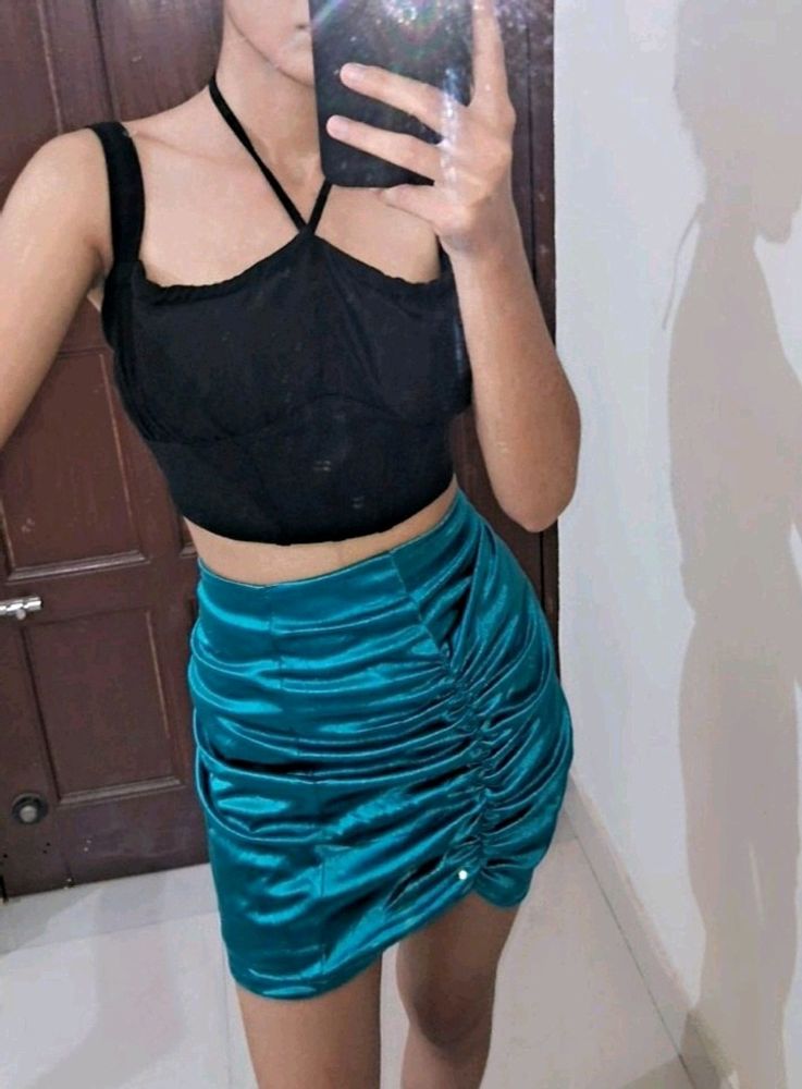 Zara Metallic Skirt